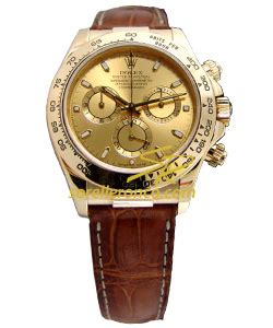 rolex daytona oro giallo cinturino pelle quadrante champagne|Rolex Daytona in oro giallo 18kt e pelle Ref. 116518.